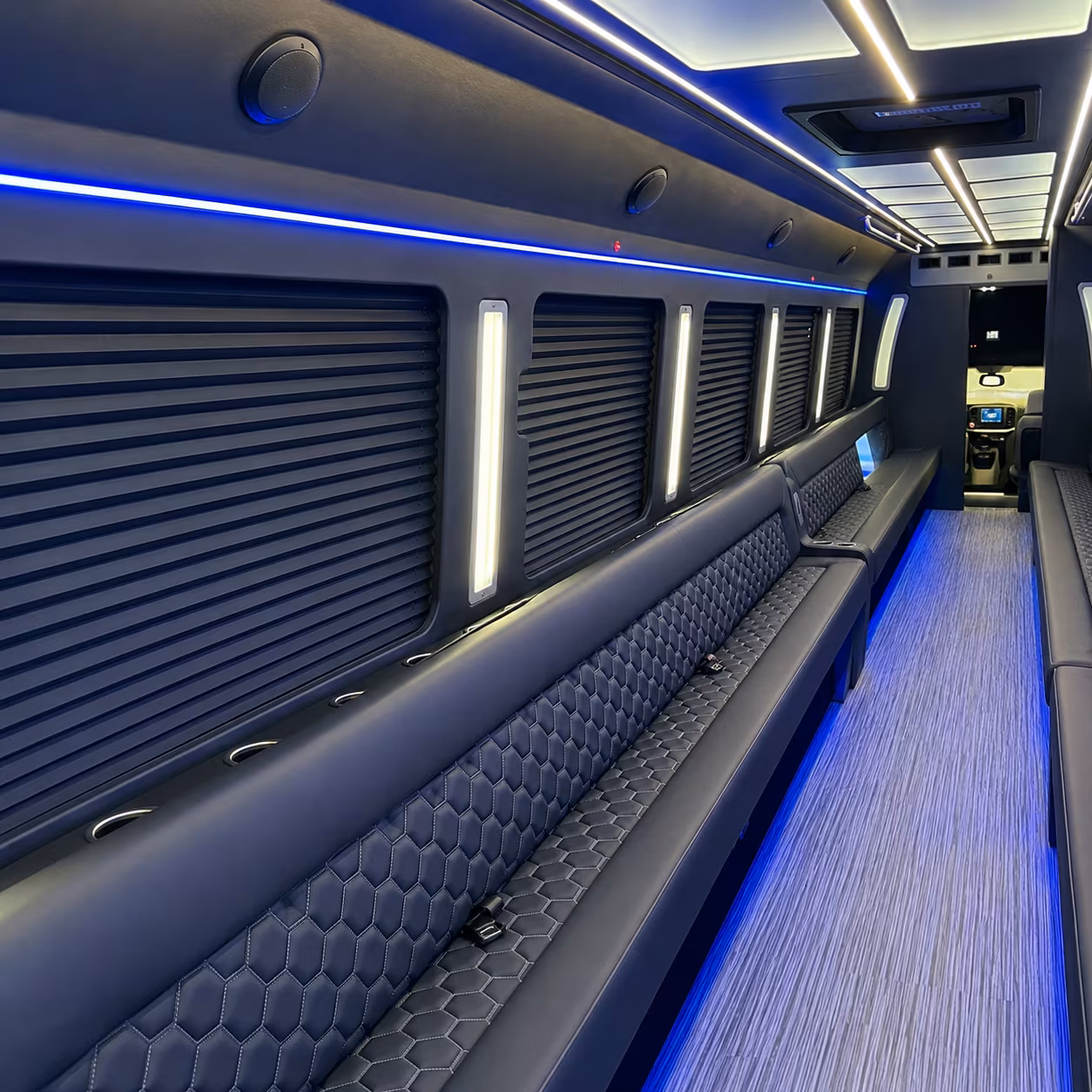 orem party bus rental interior